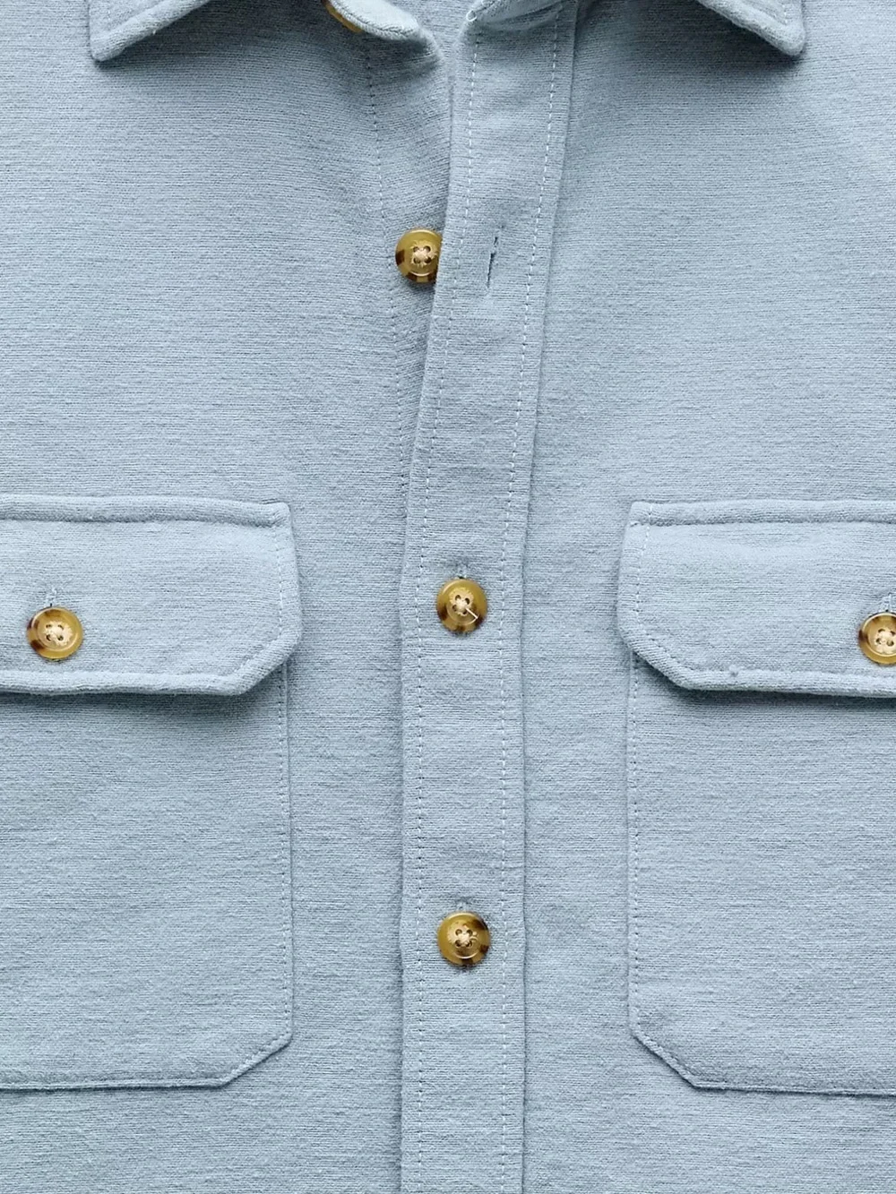 J crew Heavyweight chamois workshirt in Japanese cotton blue
